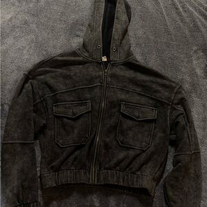 BiBi Charcoal Hooded Sweatshirt